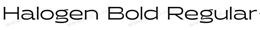 Halogen Bold Regular字体转换
